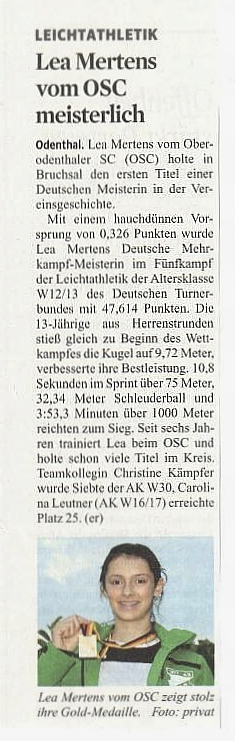 Presseartikel Kölner Stadtanzeiger / Bergische Landeszeitung vom 28.09.2016